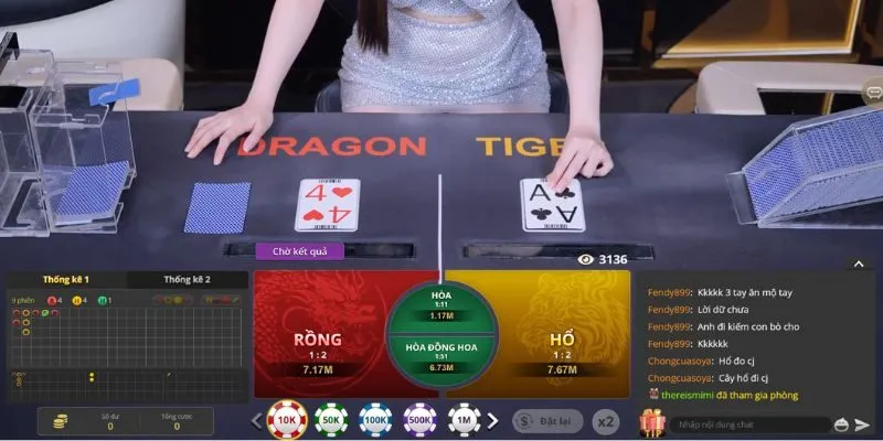 Cửa cược trong Rồng Hổ Live có tỷ lệ trả thưởng hấp dẫn