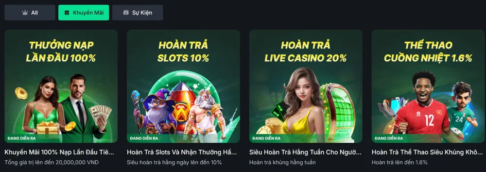 Hàng loạt khuyến mãi bùng nổ tại nhà cái Vivu88