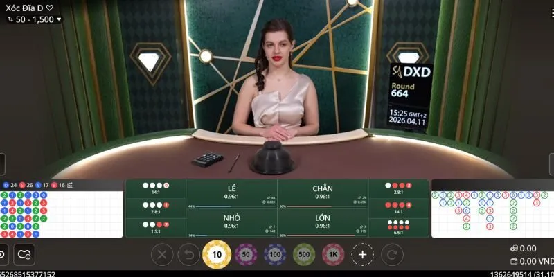 Xóc đĩa tại Vivu88 sử dụng công nghệ livestream 4K siêu sắc nét